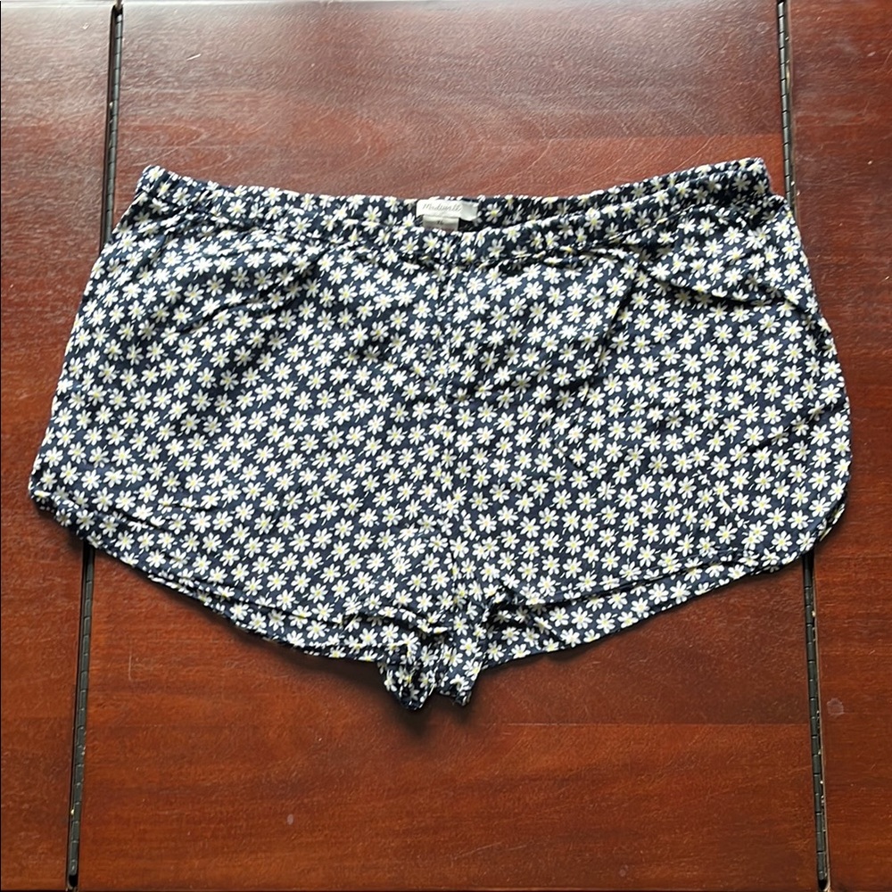 Madewell daisy print sleep shorts size XL